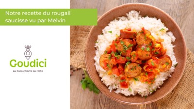 Recette du rougail saucisse par Melvin, cuisinier chez Goudici